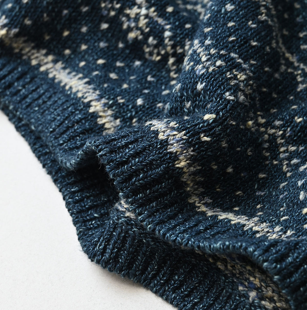 45R Indigo Nordic Jacquard 908 Henley