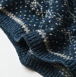 45R Indigo Nordic Jacquard 908 Henley