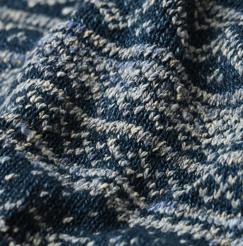 45R Indigo Nordic Jacquard 908 Henley - Image 22