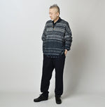 45R Indigo Nordic Jacquard 908 Henley