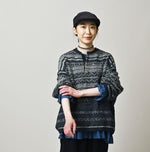 45R Indigo Nordic Jacquard 908 Henley
