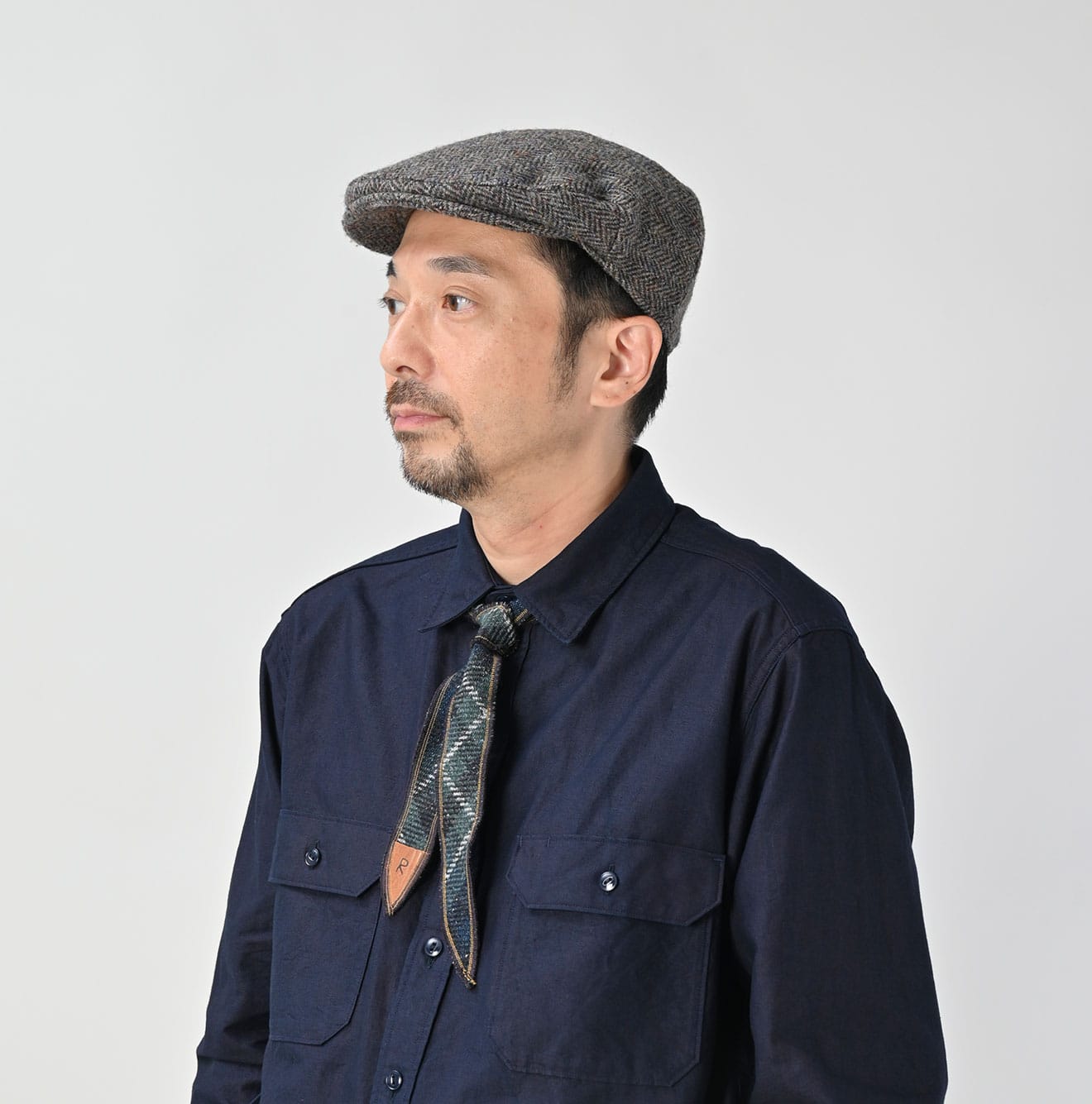45R Cotton Tweed Tie
