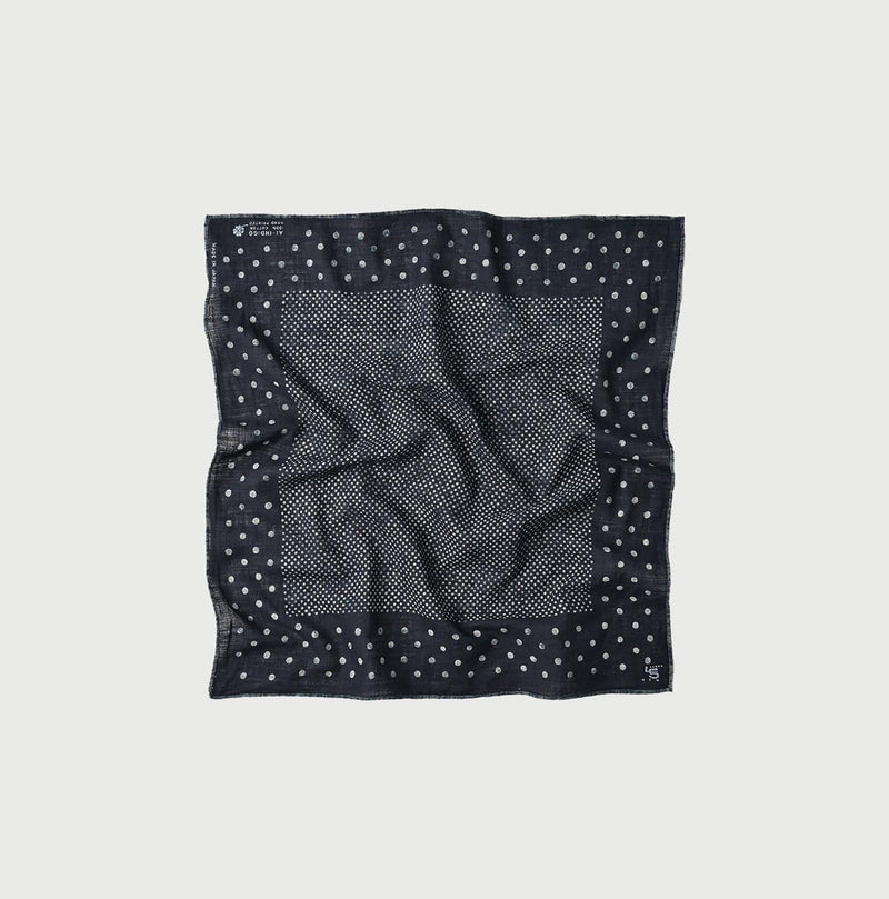 45R Indigo Gauze Iroiro Bandana