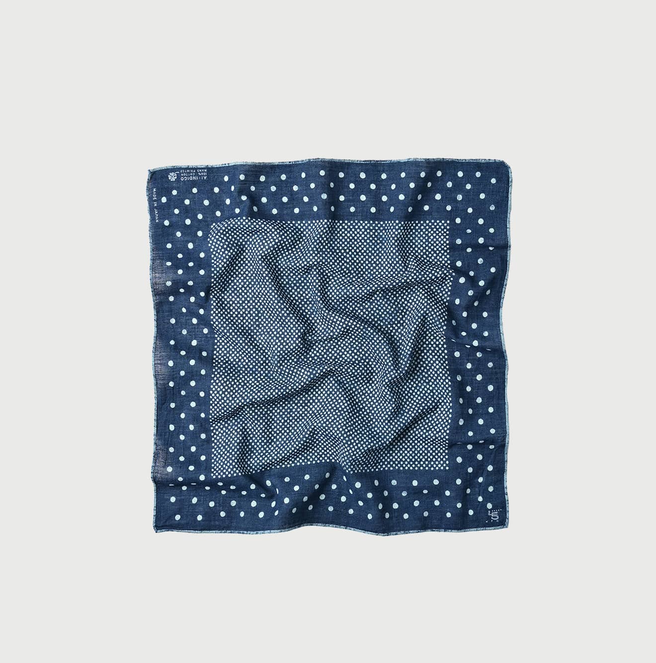 45R ノースリーブニット　コットン　藍染　インディゴ　バンダナ柄　サイズ3 藍 Ai Indigo Collection | 45R Official Online Store – 45R GLOBAL