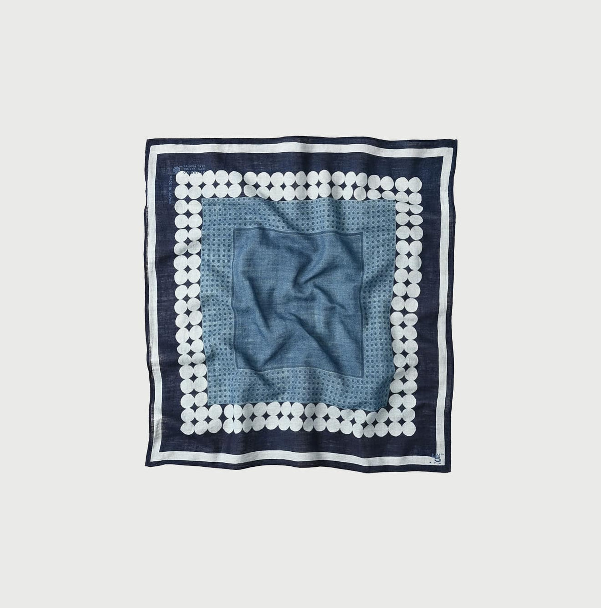 45R Indigo Gauze Iroiro Bandana