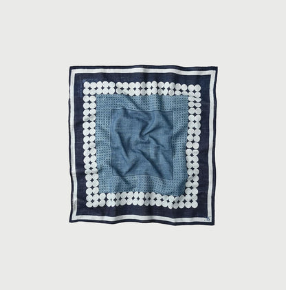 45R Indigo Gauze Iroiro Bandana