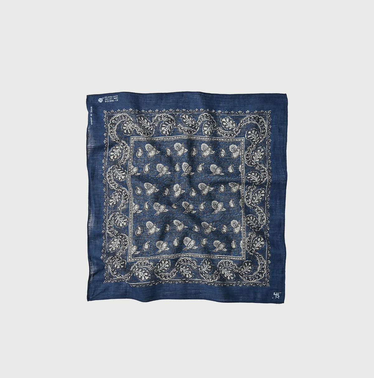 45R Indigo Gauze Iroiro Bandana