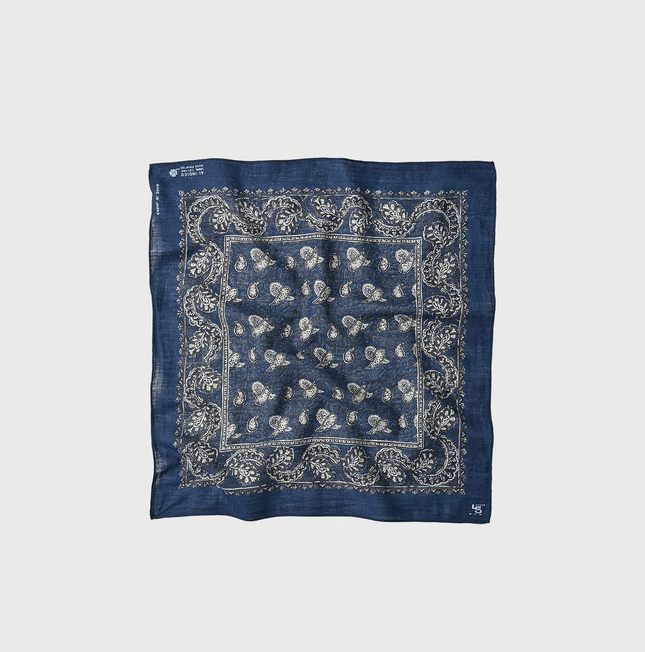 45R Indigo Gauze Iroiro Bandana