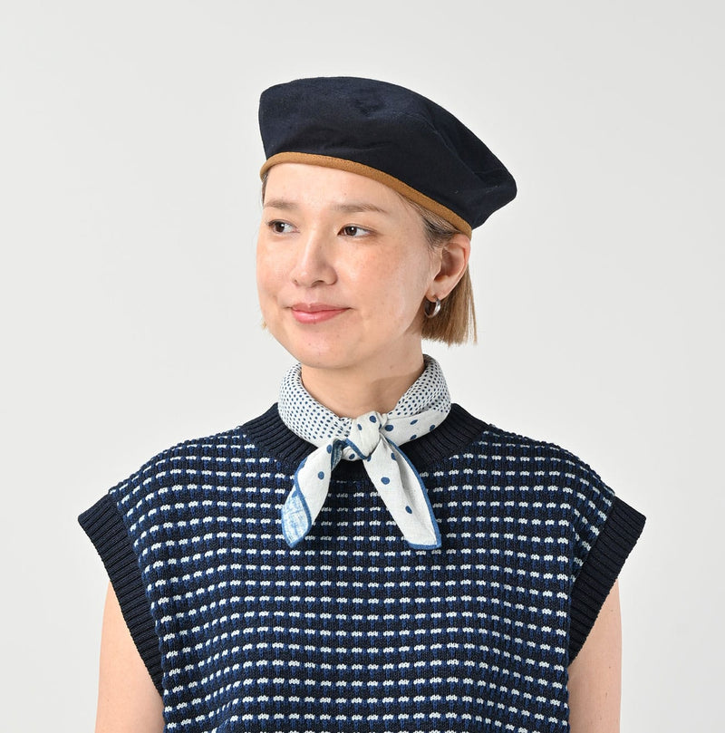 45R Indigo Gauze Iroiro Bandana