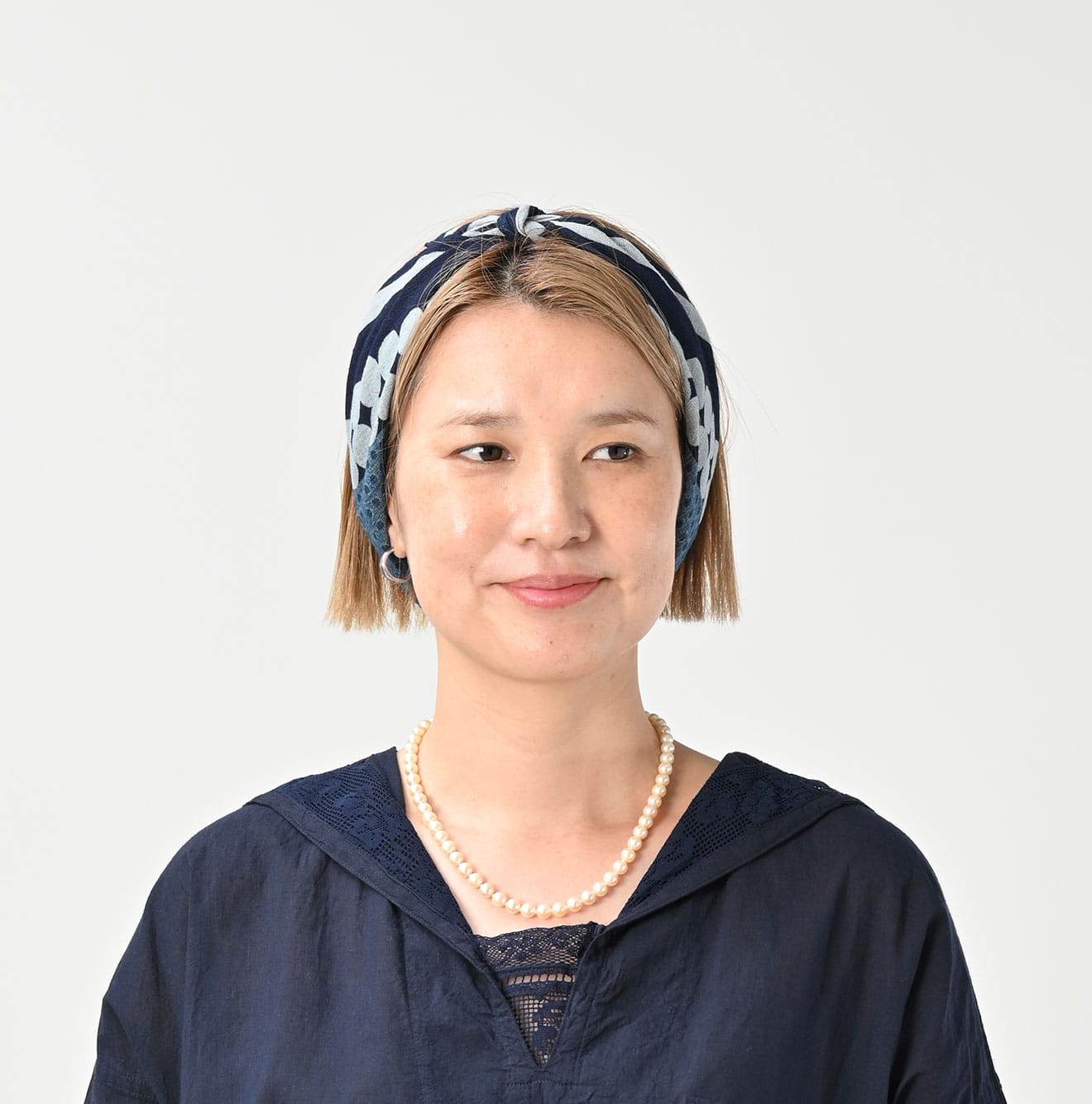 45R Indigo Gauze Iroiro Bandana
