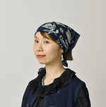 45R Indigo Supima Donkey Tail Bandana