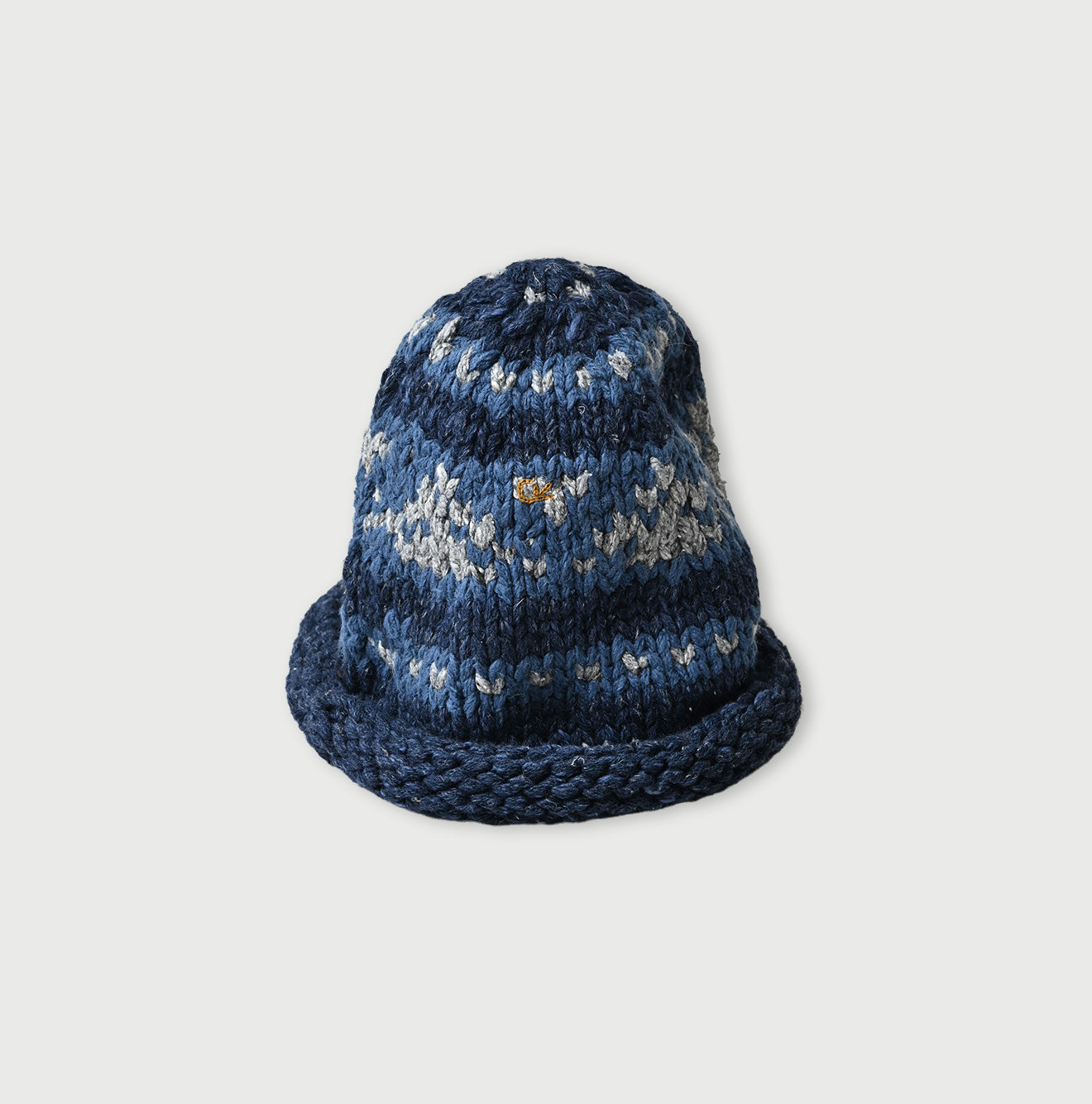 45R Indigo Knit Cowichan Hat - Image 1