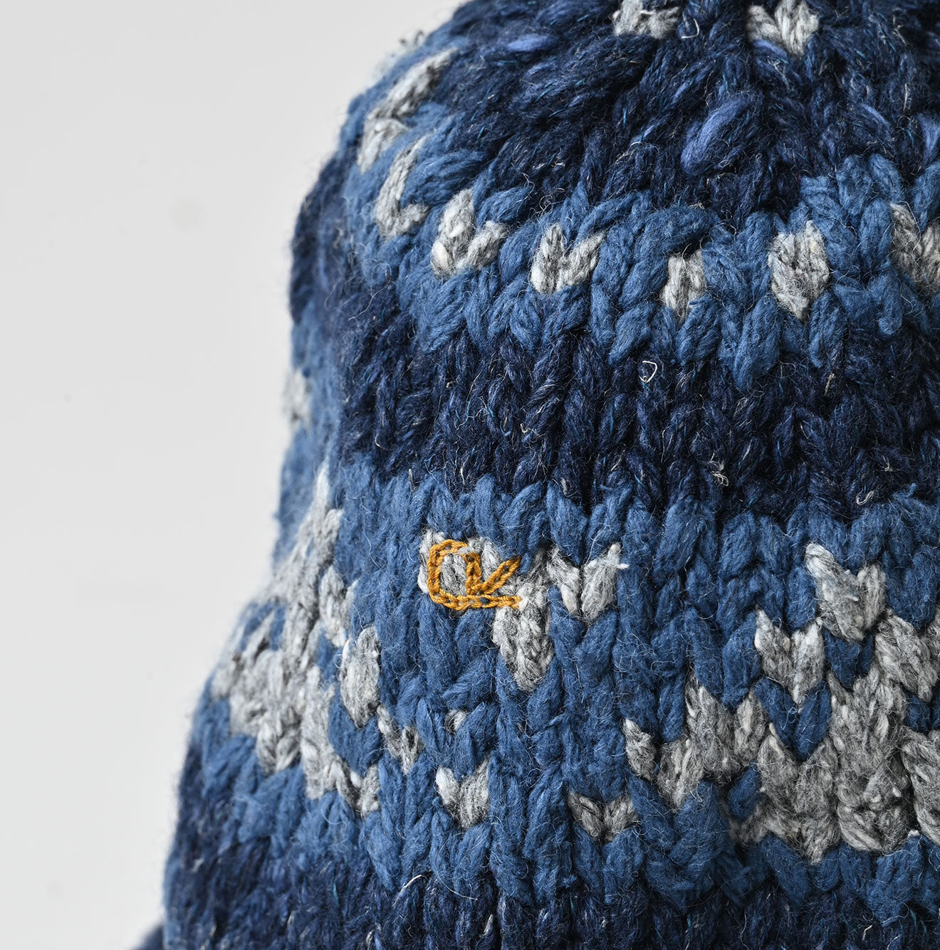 45R Indigo Knit Cowichan Hat - Image 7