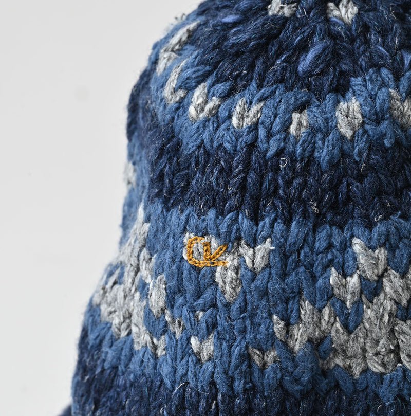 45R Indigo Knit Cowichan Hat - Image 7