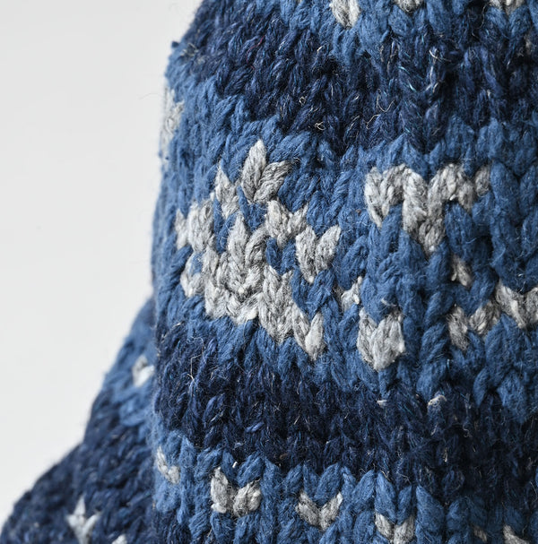 45R Indigo Knit Cowichan Hat