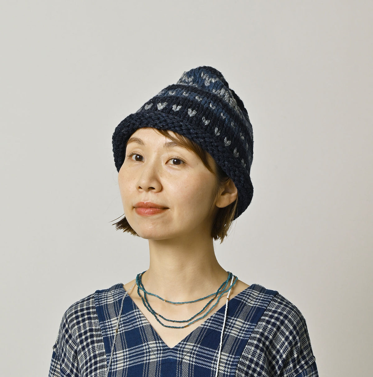 45R Indigo Knit Cowichan Hat