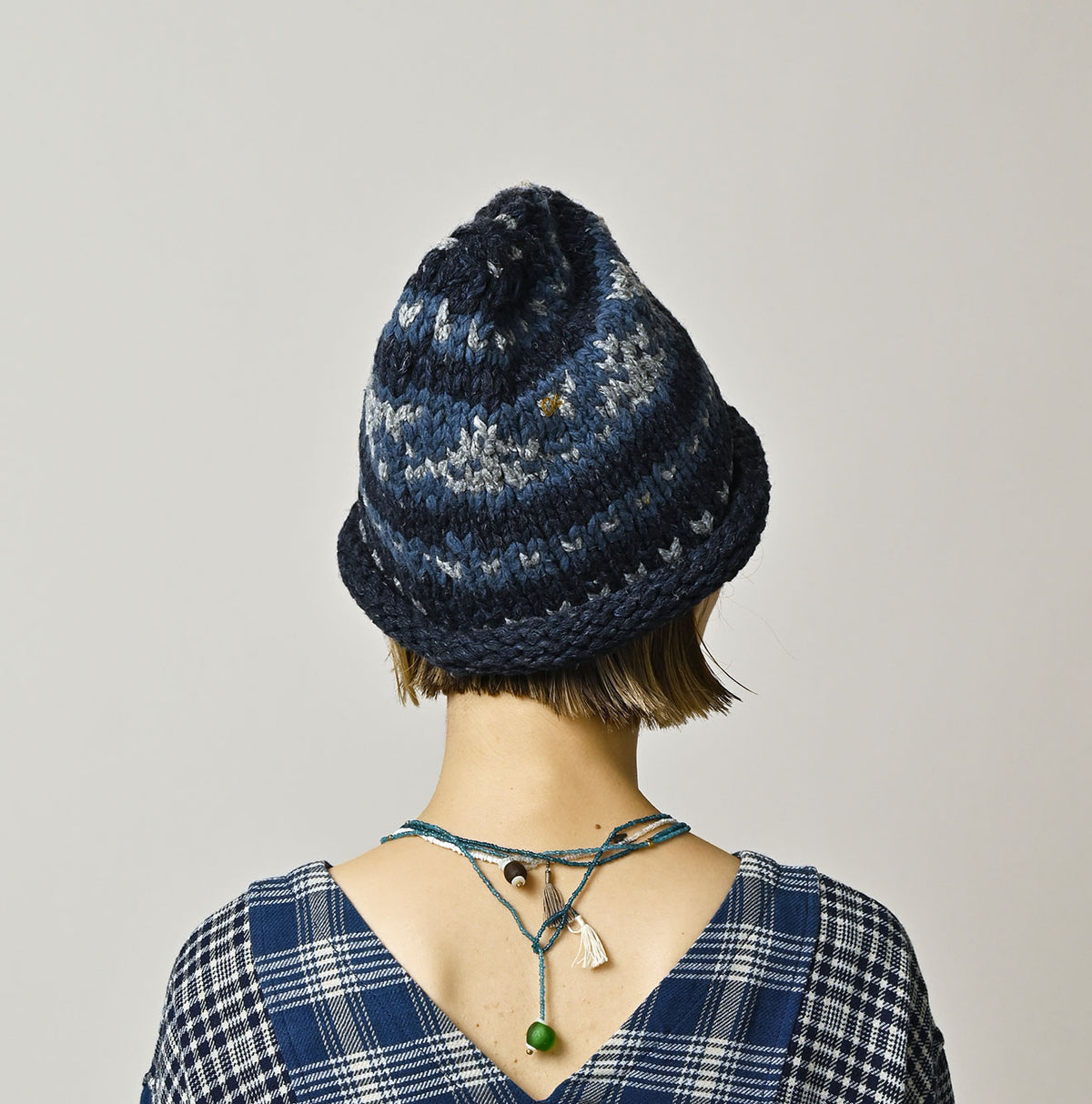 45R Indigo Knit Cowichan Hat