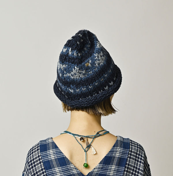 45R Indigo Knit Cowichan Hat