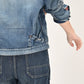 45R Indigo 45 Petit Denim Lining Jacket Distressed