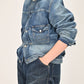 45R Indigo 45 Petit Denim Lining Jacket Distressed