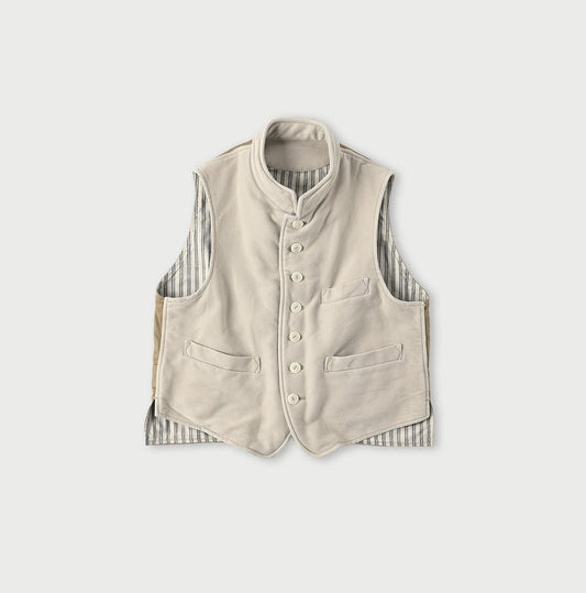 45R Cotton Flannel 908 Stand Collar Vest