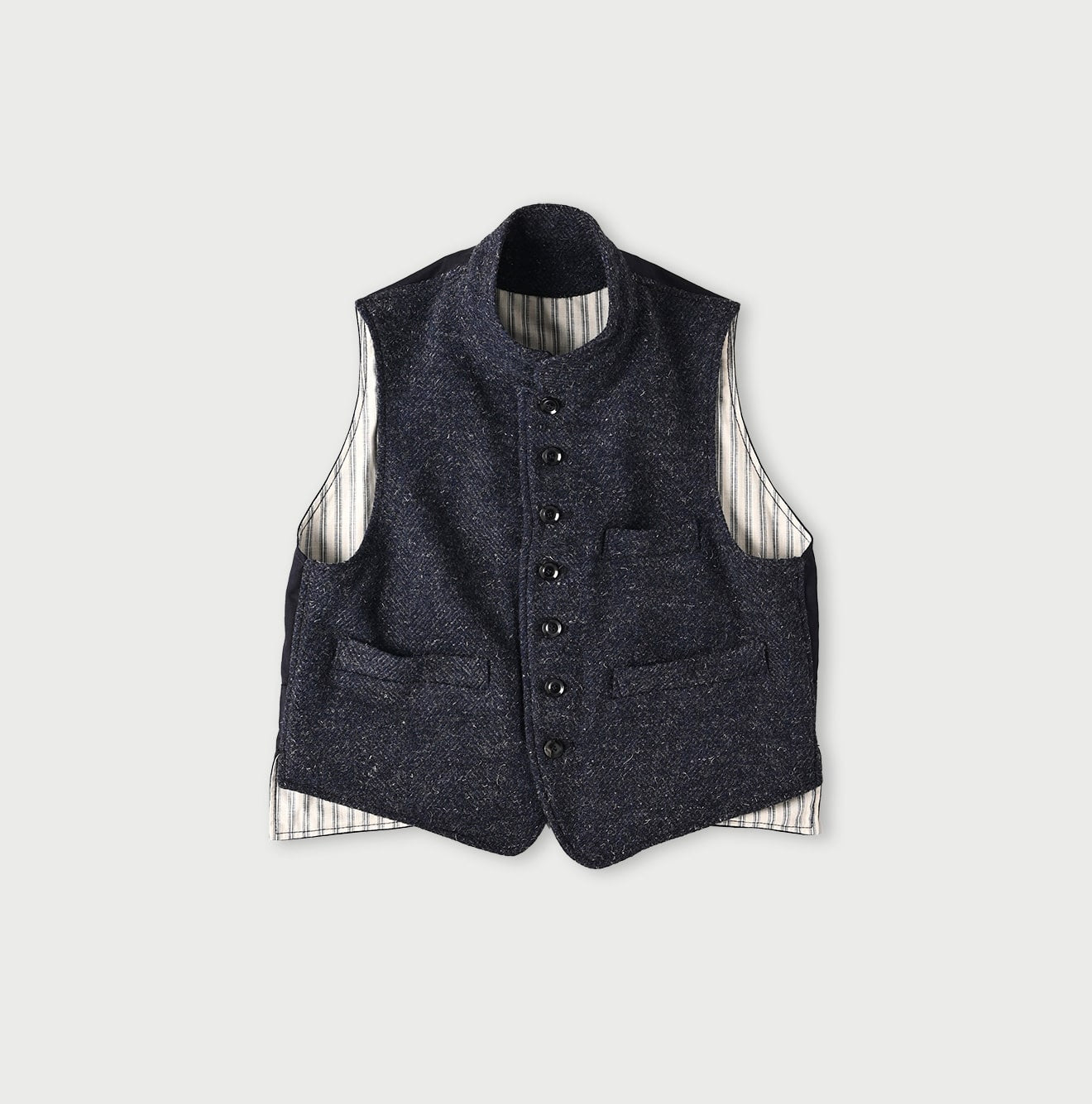 British Tweed 908 Stand Collar Vest