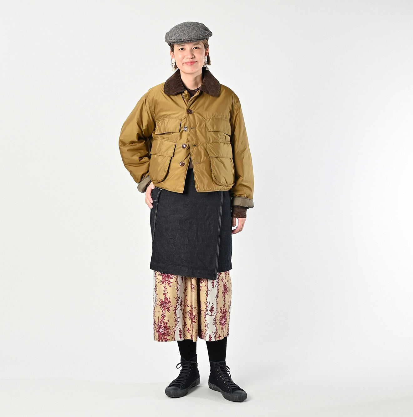 45R Nylon Quilt Annie Hunting Blouson