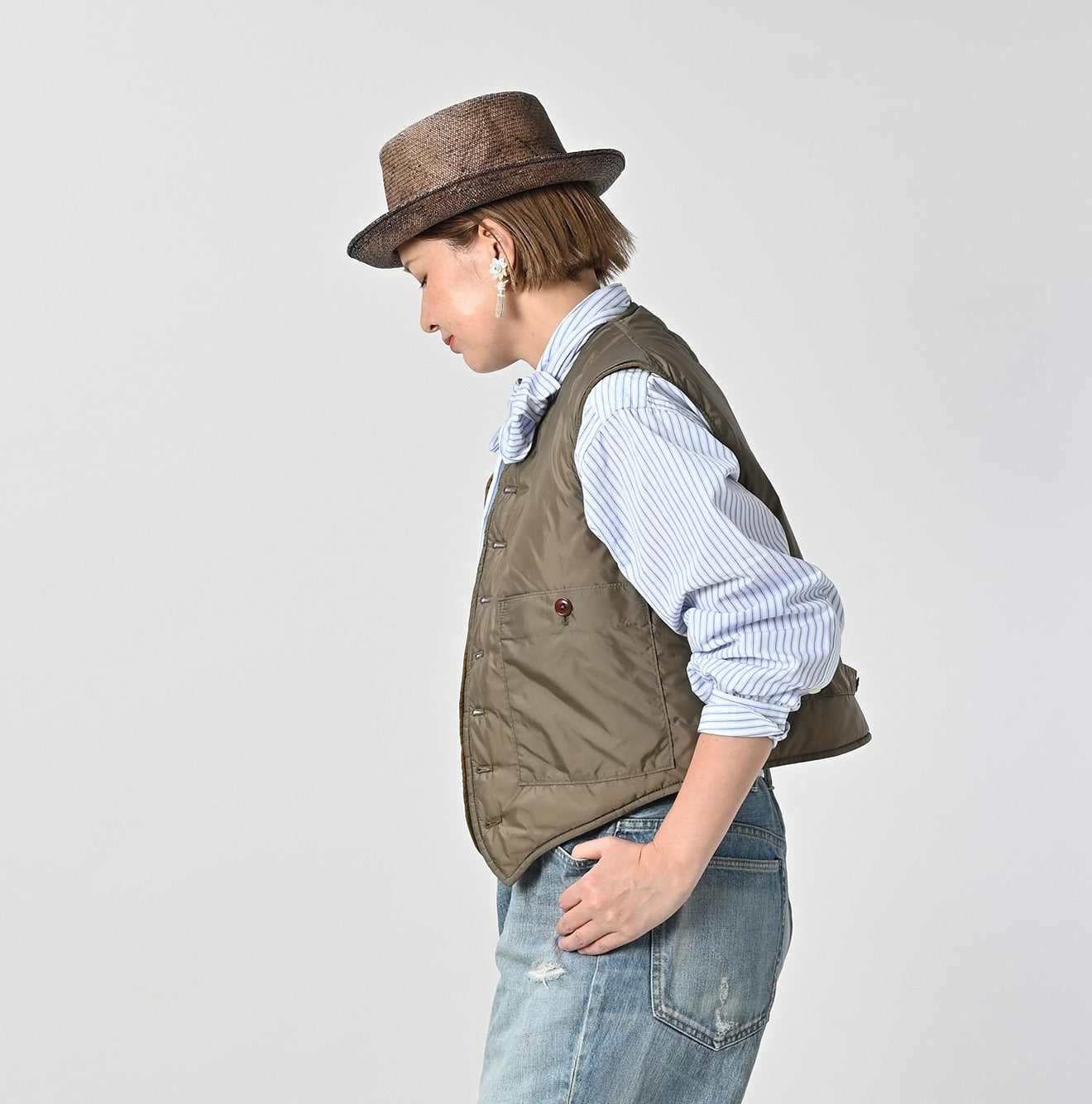 45rpm / ベスト/3/ナイロン/NVY// Nylon Quilt 908 Vest | 45R Official Online Store – 45R GLOBAL