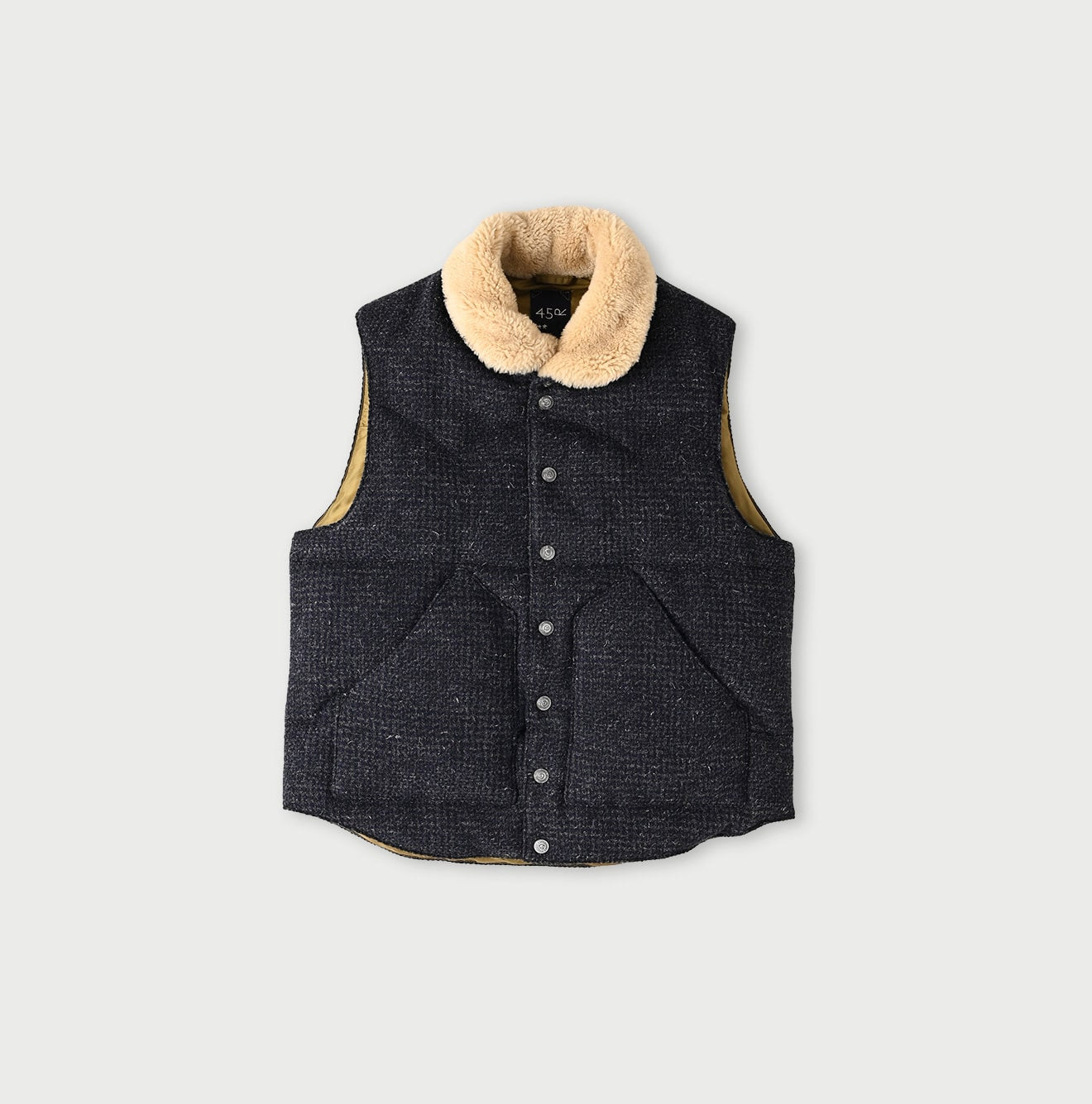 45R British Tweed 908 Boa Vest