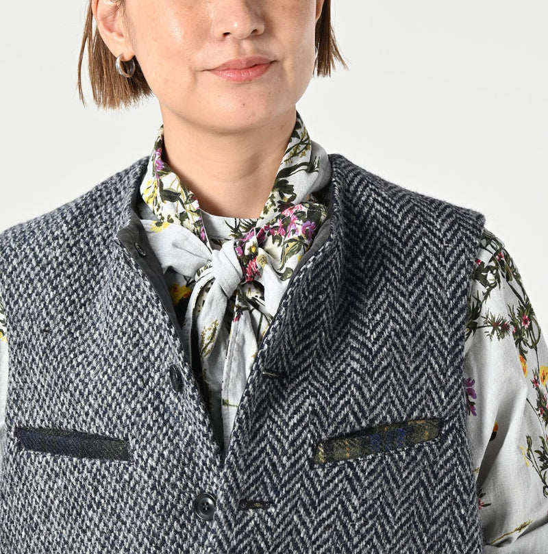 45R Tamatebako Tweed 908 Patchwork Vest - Image 14