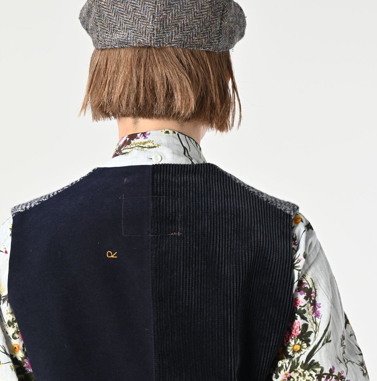 45R Tamatebako Tweed 908 Patchwork Vest - Image 16