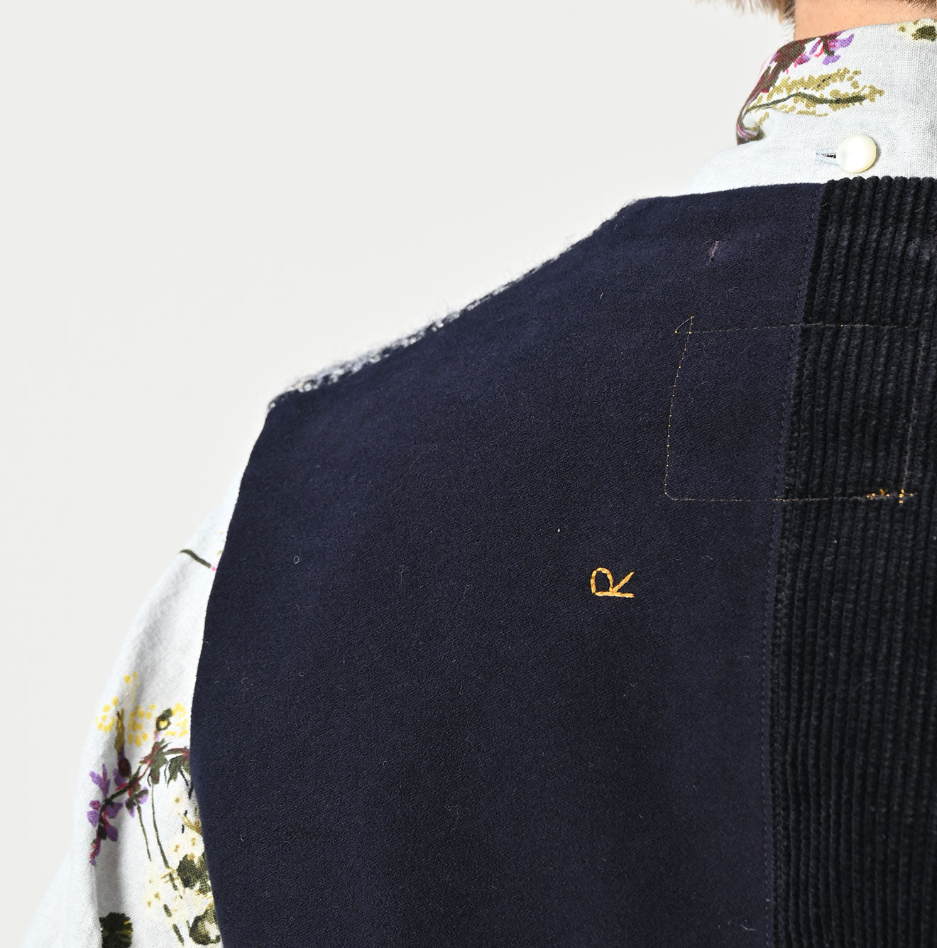 45R Tamatebako Tweed 908 Patchwork Vest - Image 17