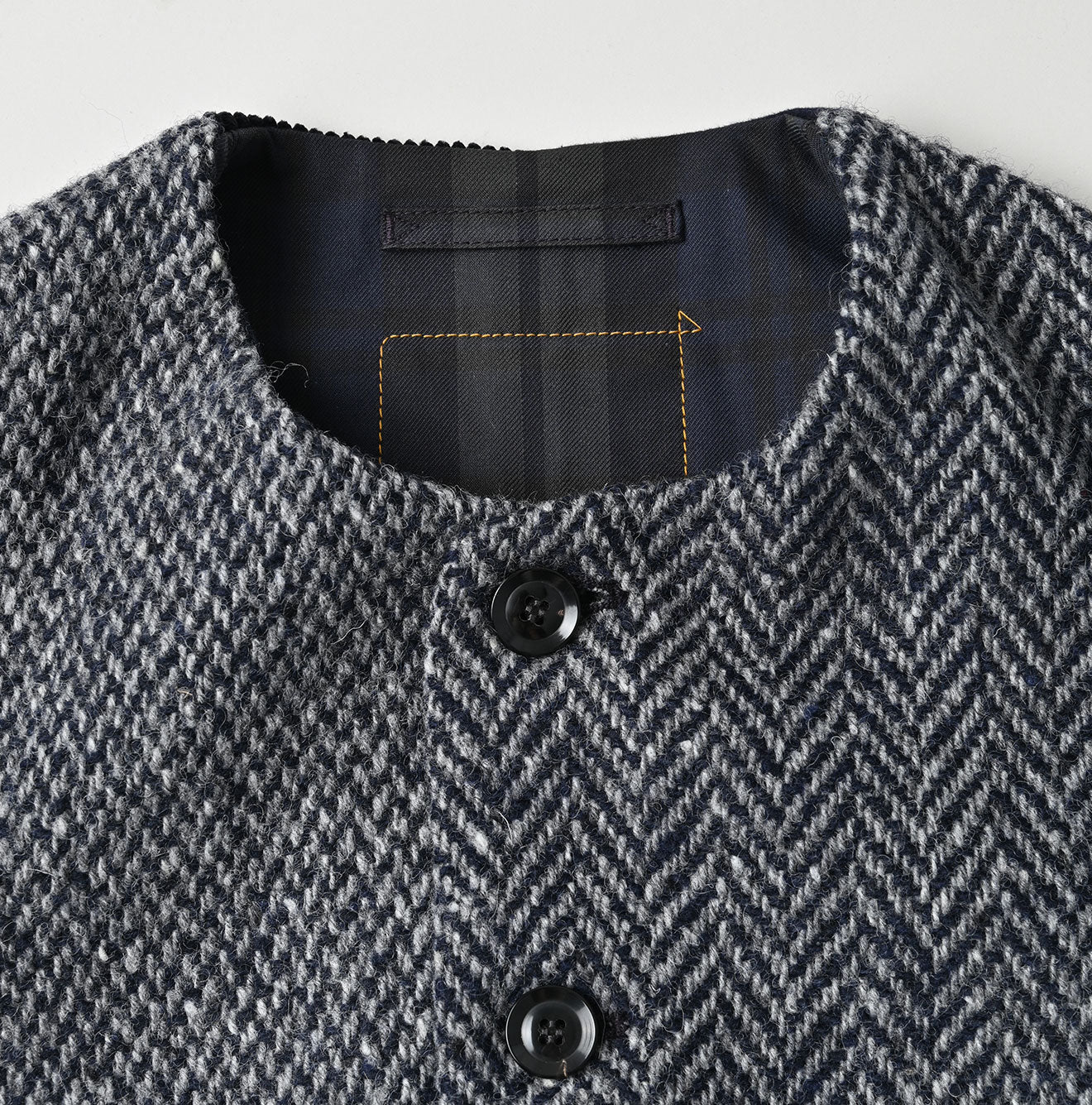 45R Tamatebako Tweed 908 Patchwork Vest - Image 20