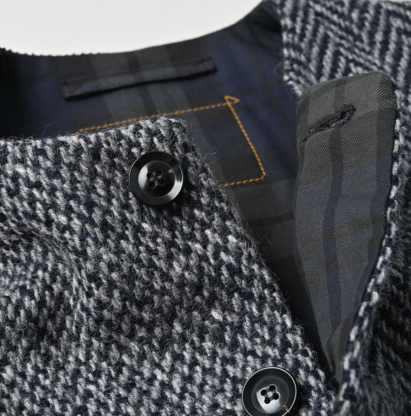 45R Tamatebako Tweed 908 Patchwork Vest - Image 21