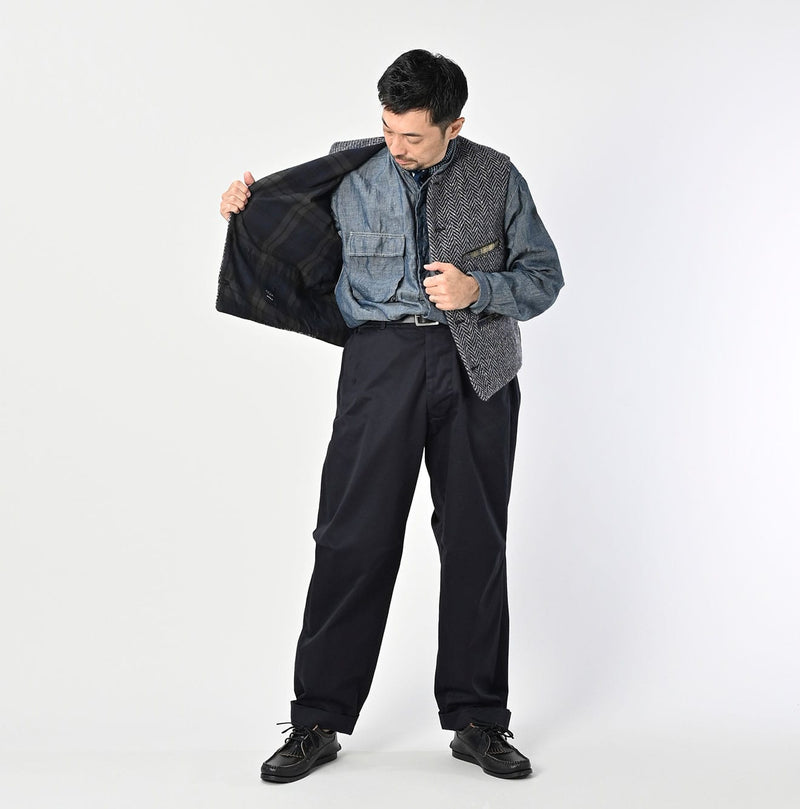 45R Tamatebako Tweed 908 Patchwork Vest - Image 2