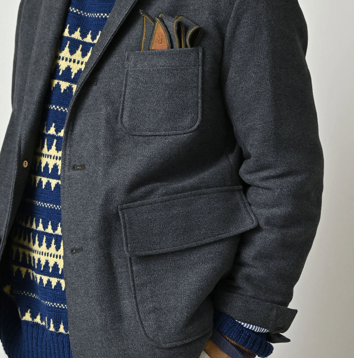 45R Cotton Flannel 908 Miyuki Jacket - Image 14