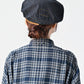 45R Indigo Fuwafuwa Double Woven Grandpa Shirt
