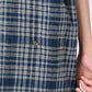 45R Indigo Fuwafuwa Double Woven Grandpa Shirt
