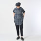 45R Indigo Fuwafuwa Double Woven Grandpa Shirt