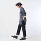 45R Indigo Fuwafuwa Double Woven Grandpa Shirt