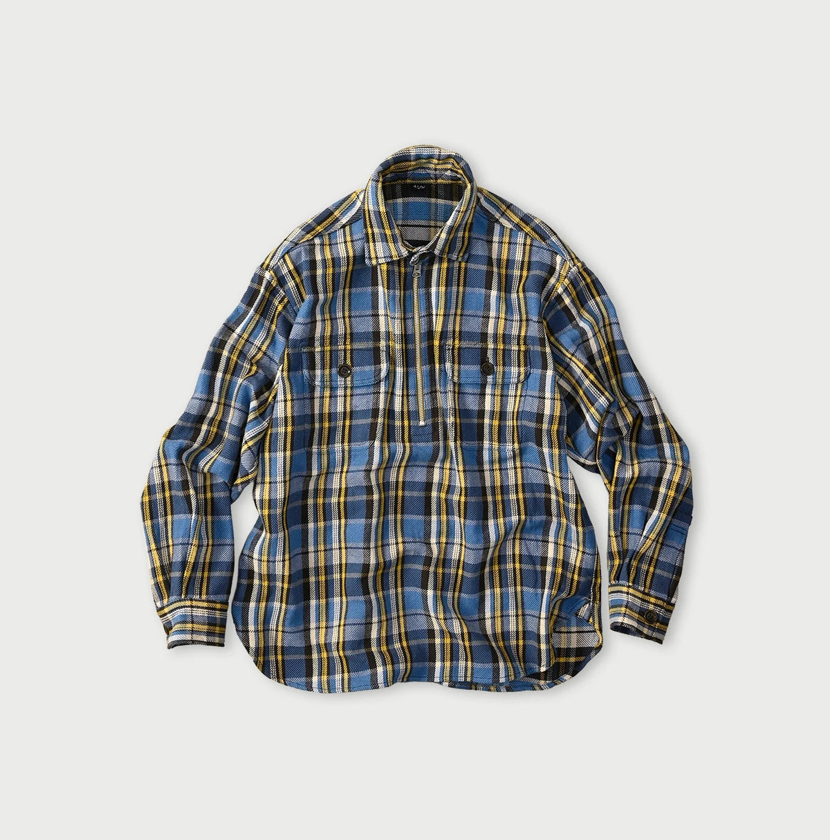 45R India Tartan Check 908 Yama Pullover Shirt - Image 2