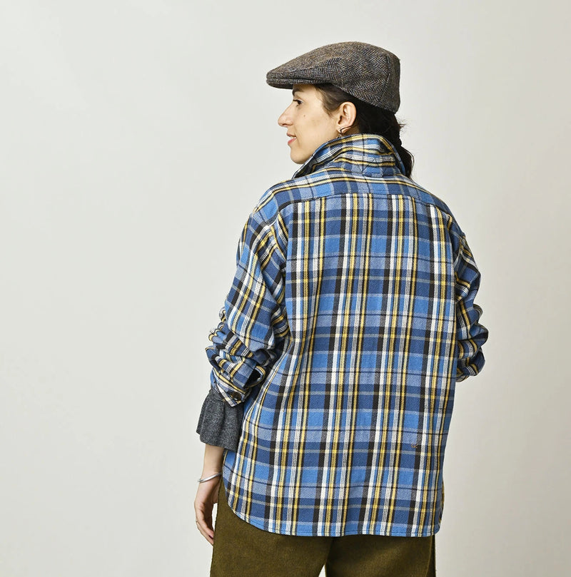 45R India Tartan Check 908 Yama Pullover Shirt - Image 8