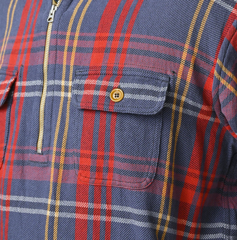 45R India Tartan Check 908 Yama Pullover Shirt - Image 14