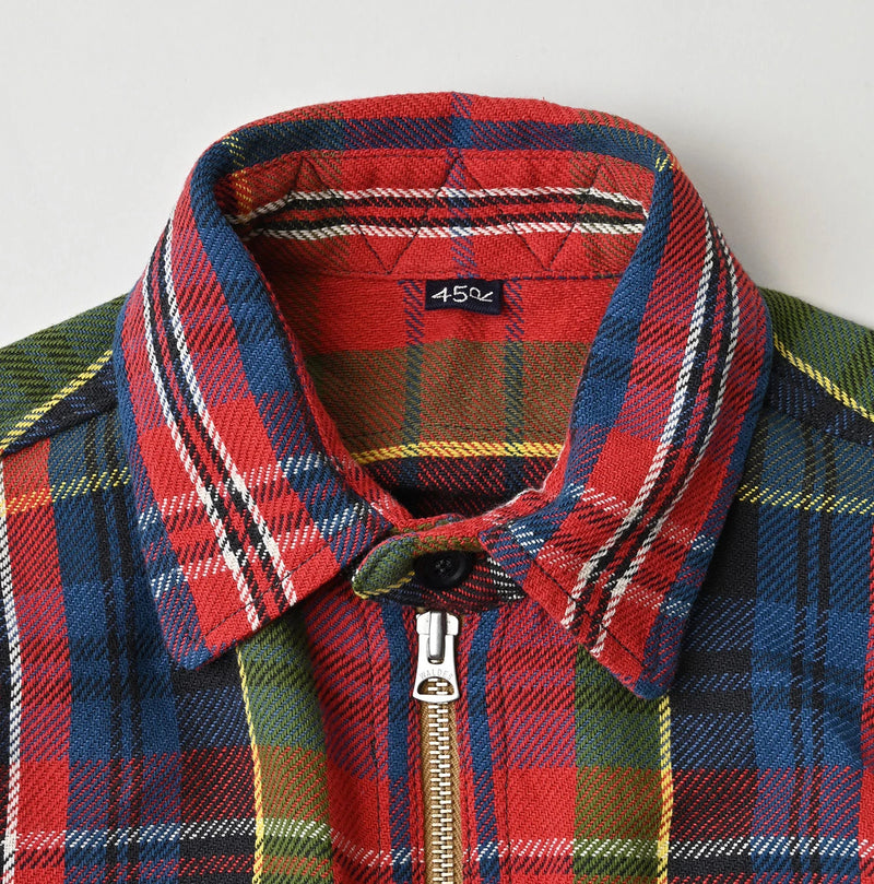45R India Tartan Check 908 Yama Pullover Shirt - Image 19
