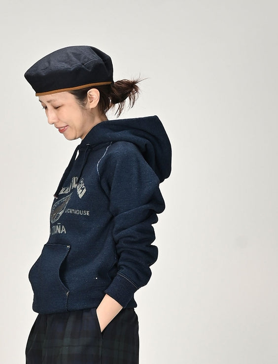 Indigo Cotton Fleece 908 PEPE Hoodie