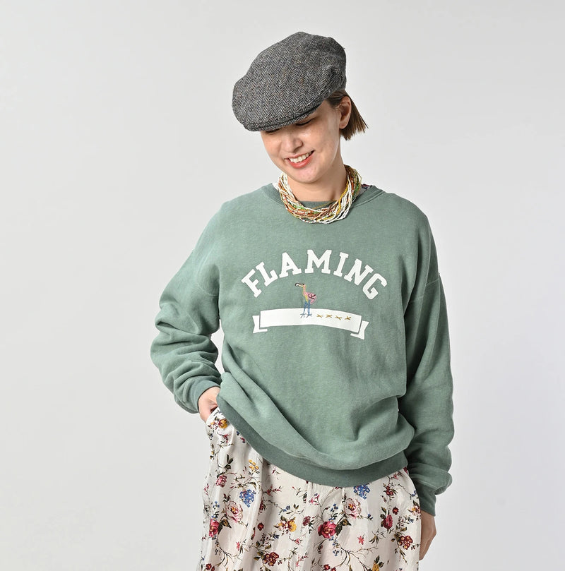 45R Cotton Fleece 908 Ocean Sweat (Green) - Image 4