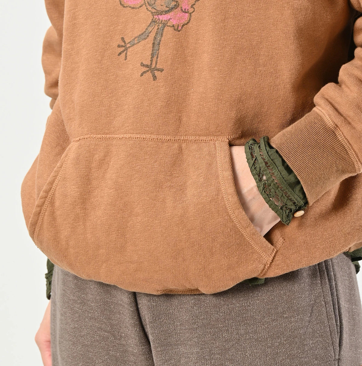 45R Cotton Fleece 908 Ocean Hoodie (Camel) - Image 11