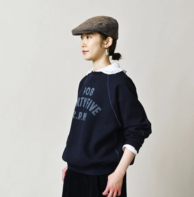 45R Indigo Cotton Fleece 908 Logo Sweatshirt - Image 5