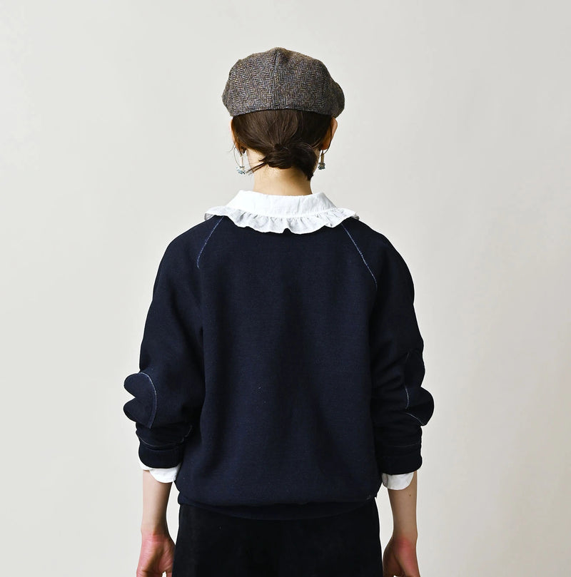45R Indigo Cotton Fleece 908 Logo Sweatshirt - Image 6