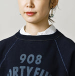 45R Indigo Cotton Fleece 908 Logo Sweatshirt